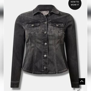 🆕️DENIM FIT & FLARE TRUCKER JACKET